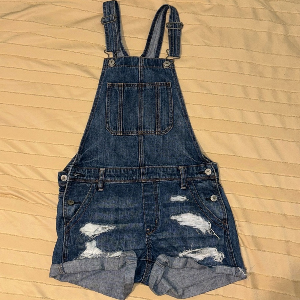 Jean Short Overalls